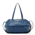 Leather Satchel Bag Blue Shoulder Purse Women's Handbag