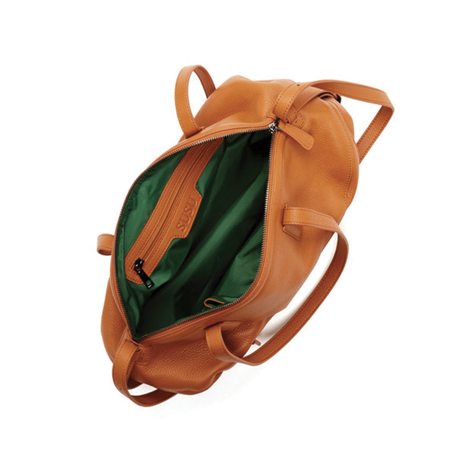 Leather Satchel Bag Brown Shoulder Purse Women's Handbag