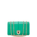 Josie Green Leather Bag with Chain Strap