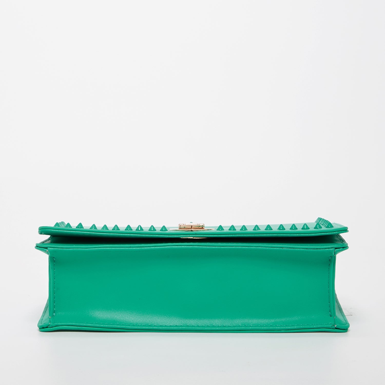 Josie Green Leather Bag with Chain Strap