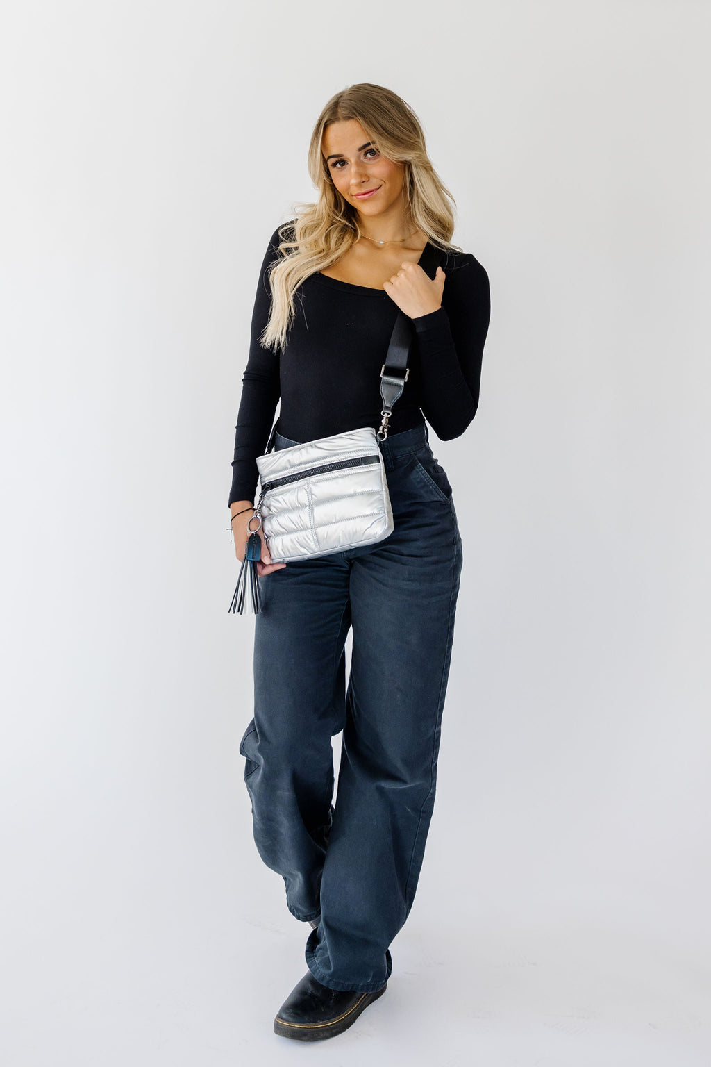 Gallery Crossbody Bag - Silver